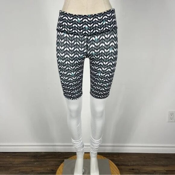 ALO Yoga Warrior 3 Goddess Leggings; S; HTF Geometric Print - Picture 4 of 14